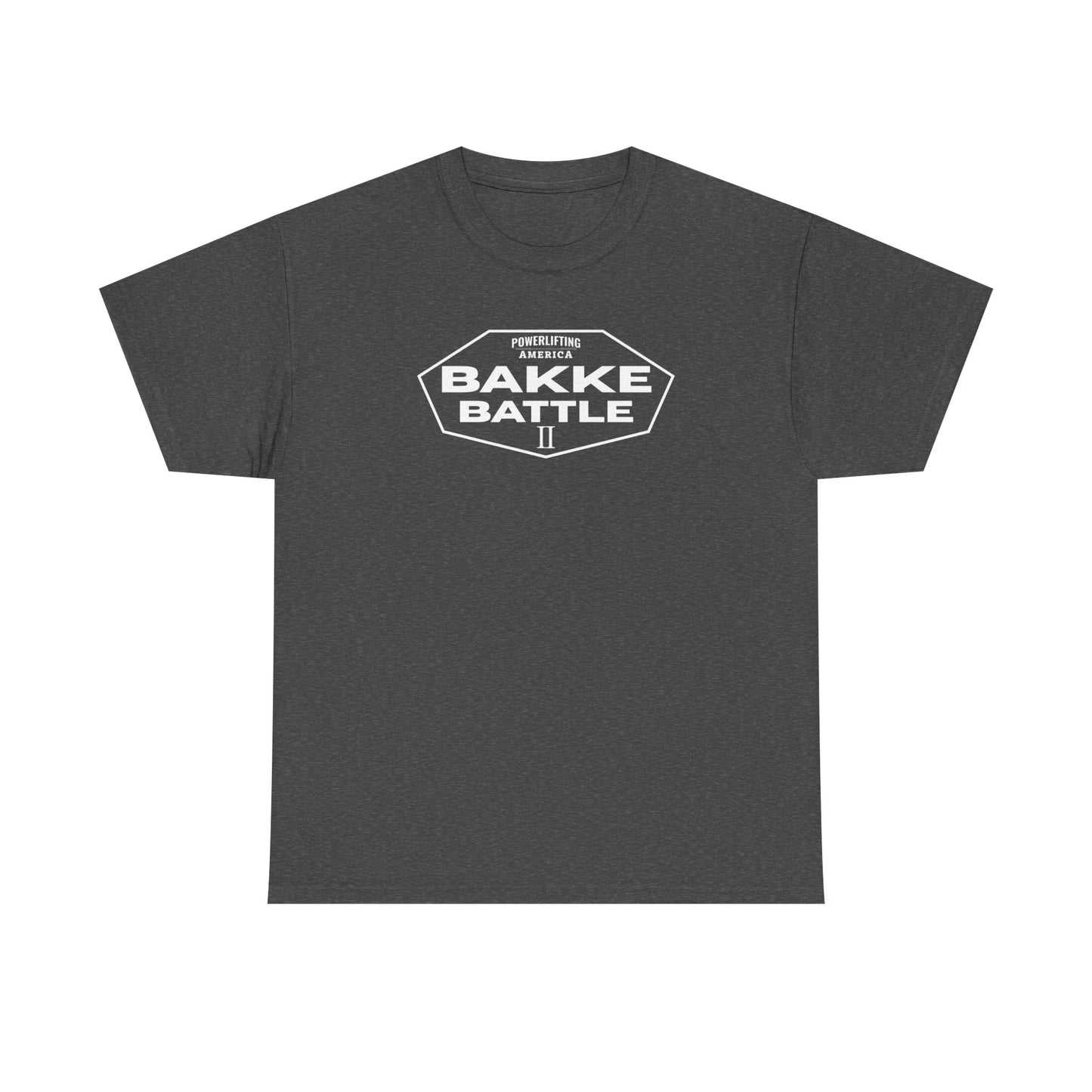 Bakke Battle II Event Tee — Sponsor Logo Fight Night T-Shirt